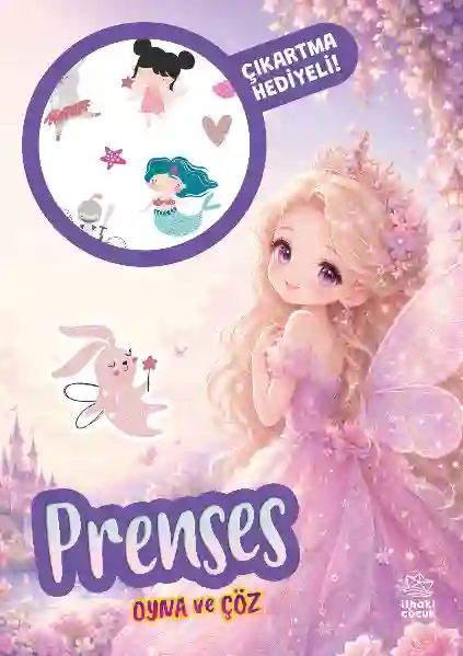 Resim Prenses - Oyna ve Çöz Çıkartmalı Etkinlik Kitabı