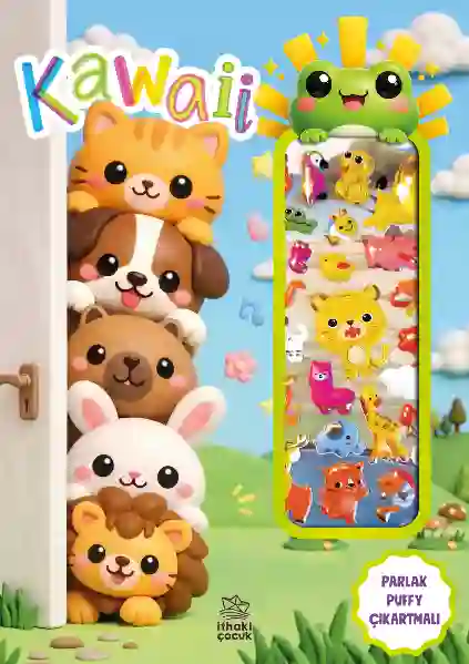 Resim KAWAII - PUFFY PARLAK ÇIKARTMALI BOYAMA KİTABI