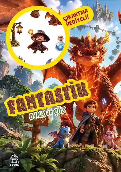 Resim Fantastik - Oyna ve Çöz Çıkartmalı Etkinlik Kitabı